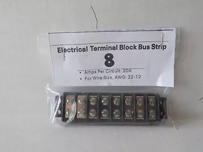 Electrical Terminal Block Bus Strip 8 Position • $5