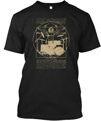 Vitruvian Drummer T-Shirt Made In The USA Size S To 5XL • $21.99
