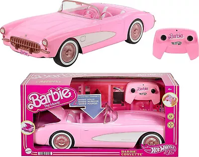 Barbie The Movie Remote Control Corvette Stingray Pink Convertible RC • $189