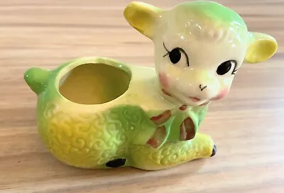 Vintage Ceramic Lamb Pot Succulent Pot Cute! • $21.99