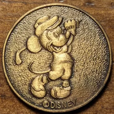 Disney Mickey Mouse Bronze Golf Ball 22mm Marker Coin Token • $14.99