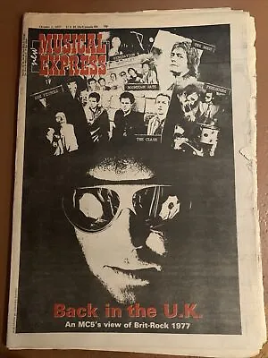 New Musical Express NME Oct 1 1977 MC5 Peter Gabriel BOOMTOWN RATS Jon RICHMAN   • £10