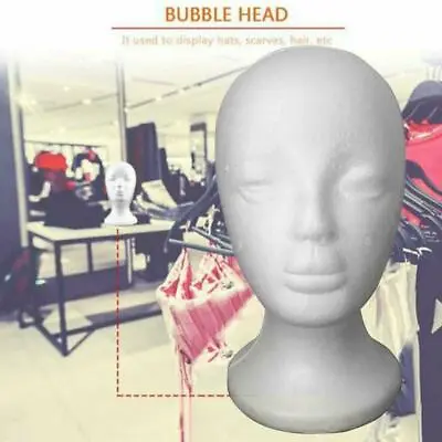 £5.12 • Buy Polystyrene Foam Mannequin Display Head Male & Children Wigs Model    Dum