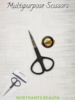 £3.70 • Buy Multi Purpose Small Embroidery Sewing Crafting Fancy Scissors Black Sharp Shears