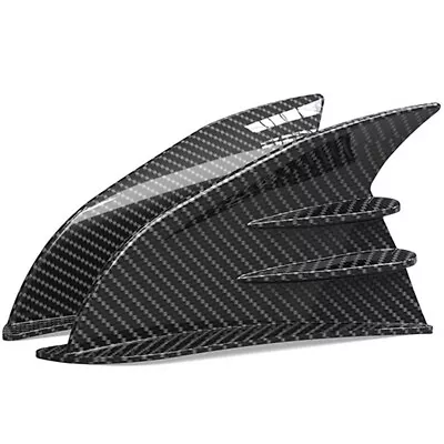 Carbon Fiber Look Winglet Side Spoiler Air Deflector Wing Fairing For Motorcycle • $21.89