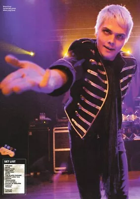 My Chemical Romance - Gerard Way - Milan - Full Size Magazine Advert • £5.99