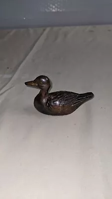 Vintage Duck Mallard Bird Brass Metal Animal Figurine Statue Sculpture • $0.99