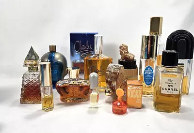 Lot Of 13 Perfumes Mostly Vintage Charlie No 5 Avon Red See Description • $79.95