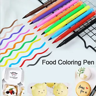 Edible Pigment Pen Food Coloring Pen For Drawing Biscuits Cake Decorating To  ZT • £4.49