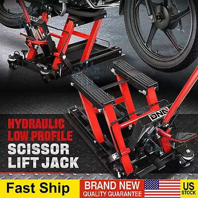 1500lbs. Hydraulic ATV Motorcycle Dirt Street Bike Scissor Lift Jack Hoist Stand • $169.99
