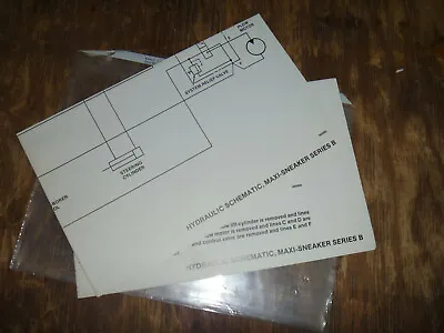 Case Maxi-Sneaker Series B Vibratory Plow Hydraulic Schematic Diagram Manual • $96.54