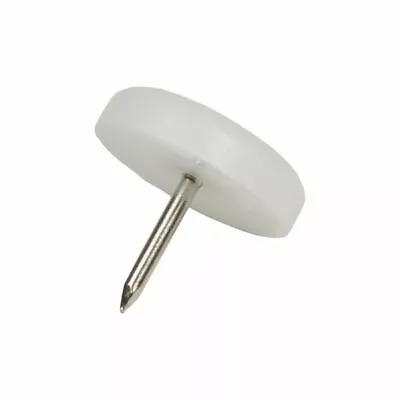 22mm Nail In Furniture Feet Glide Chair Bed Bookcase Slide Floor Protection  • £2.99