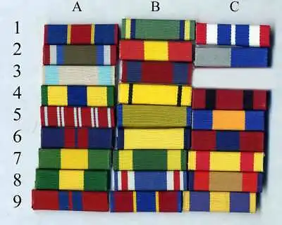 1M15-U.S. Campaign Ribbons-Early Types=26 • $90