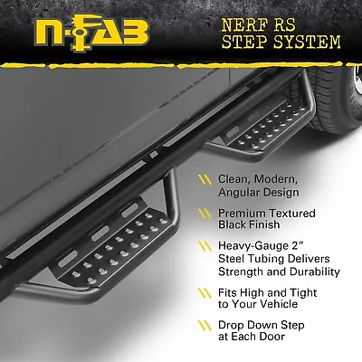 N-Fab 219418012 Cab Length Nerf Step RS Bar Fits 2019-2023 Dodge Ram 1500 • $400