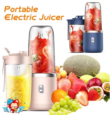 300ml Portable Blender Juicer Cup Smoothies Fruit Mixer Rechargeable Food Shaker • $21.99