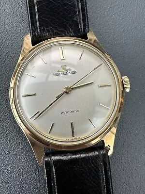 Vintage Jaeger Le Coultre 1960's 9 Ct Gold Automatic Wrist Watch Gents • £620
