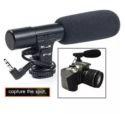 Pro Mini Condenser Microphone For Nikon D7100 D5200 D7000 D5100 D3200 D5300 • $29.95