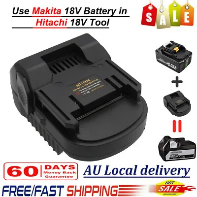 Adapter For Makita 18V Battery To Hitachi & Hikoki 18V Tools Battery Adaptor AU • $32.88