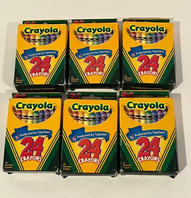 24 Pack Crayola Crayons New Nontoxic Lot Of 6 • $19.95