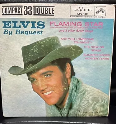 ELVIS PRESLEY: SUPER RARE Flaming Star Compact 33 Double 7” Record  LPC128 • $22.50