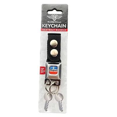 Mopar Logo Licensed Key Chain Seatbelt Purse Bag Belt Buckle FOB Ring Keychain • $17.95