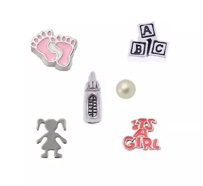 It's A Girl New Mom Mother's Day Gift Baby Daughter Floating Charm Collection • $9.99