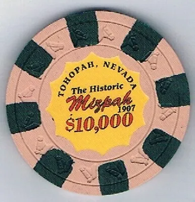 Mizpah Hotel $10000 Error Casino Chip Tonopah Nevada • $6.99