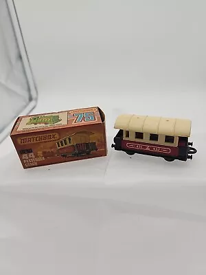 MATCHBOX SUPERFAST DIE-CAST VEHICLES # 44 PASSENGER COACH BOX  Train Vintage  • $14.99