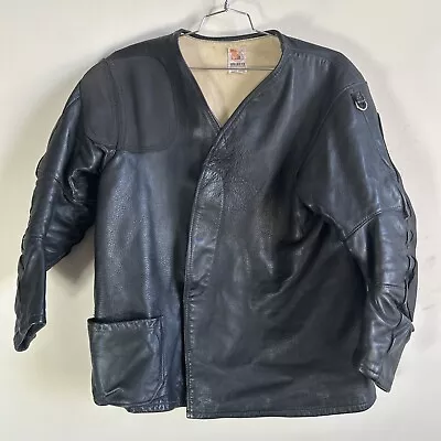 Vintage Riflemans Shooting Jacket Padded Hawkeye Size 48 Black Mortorcycle C4 • $110