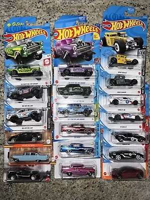 Lot #2 Hot Wheels Lot Of 19 Cars MoonEyes Bone Shaker Bel Air Gasser  55 Chev • $0.99