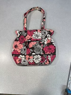 Vera Bradley Tote Bag Mocha Rouge Retired Pattern • $21.99