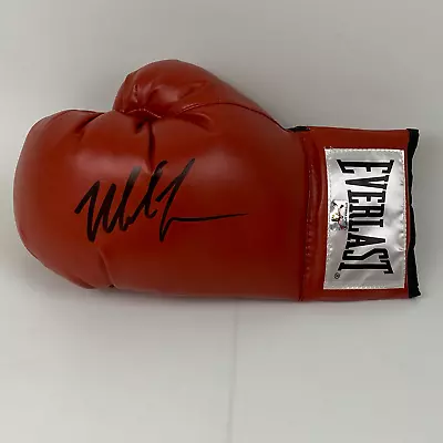 Autographed/Signed MIKE TYSON Red Everlast Boxing Glove Athlete Hologram COA • $149.99