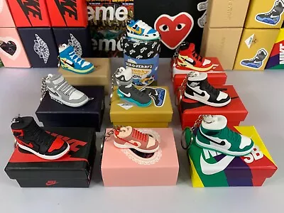Air Jordan Yeezy Dunks Air Mags 3D Mini Sneaker Keychain With Shoe Box • $9.99