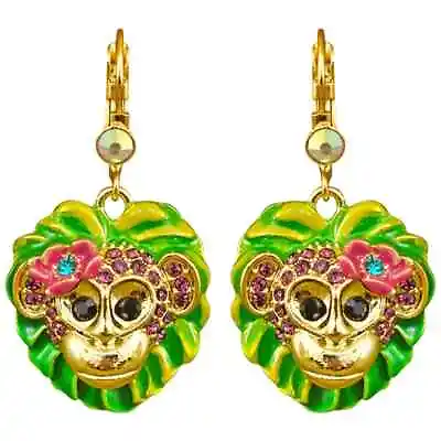 Kirks Folly Monkey Mischief Leverback Earrings  Goldtone • $27.95