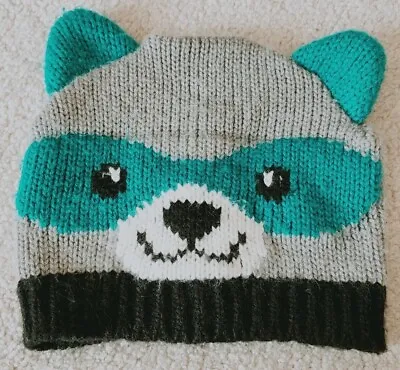 Bear Winter Warm Baby Boy Toddler Knitted Hat Beanie 12/18 Months • $2.99