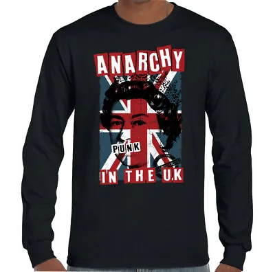 Anarchy In The UK Mens Punk Rock T-Shirt Union Jack Clash • £13.99