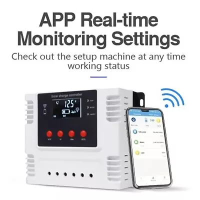 WIFI APP Monitoring Solar Charge Controller For Solar Panel PV Charging • £73.58