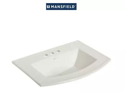 MSRP$160 Mansfield Barrett 23-5/8  Vitreous China Drop In Sink 3 Faucet Hole • $95.45