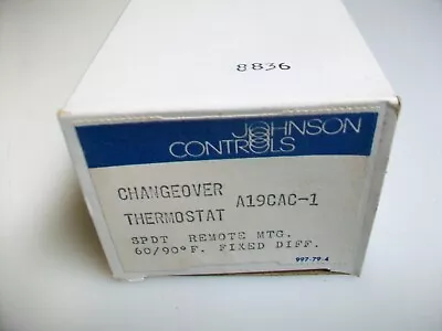 Johnson Controls A19cac-1 Changeover Thermostat • $24.95