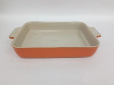 £13.50 • Buy Le Creuset Rectangular Baking Dish Pan Casserole Stoneware 13”x10” Orange #121
