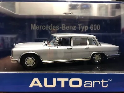 1/43 AutoArt Mercedes Benz 600 SWB Silver 56191 • $69.99