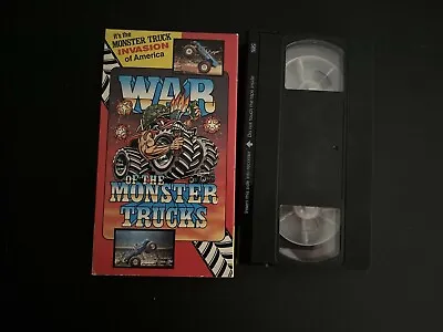 Vintage Original WAR OF THE MONSTER TRUCKS VHS 1986 • $8.95