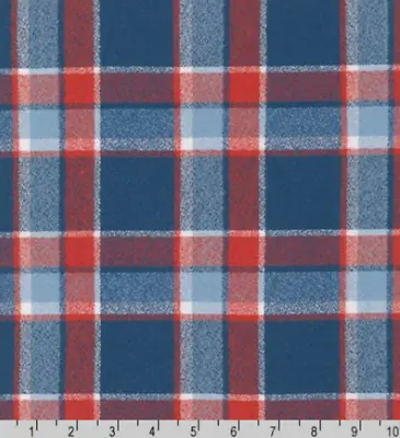 RK ~ Mammoth Woven Flannel 100% Cotton ~ Americana (14883-202) ~ 1/2 Yard • $5.75