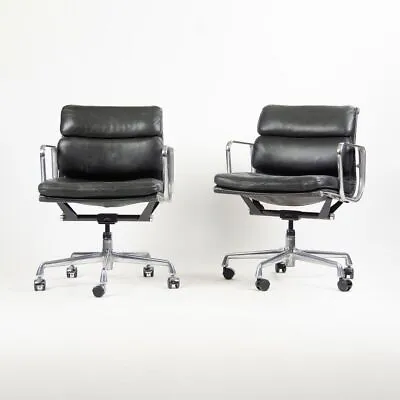 £1148.06 • Buy 1990s Herman Miller Eames Soft Pad Management Desk Chair Black Leather 8x Avail