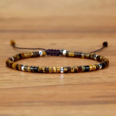 Tiger's Eye Healing Protection Minimalist Dainty Simple Bracelet For Women Men • $12.70