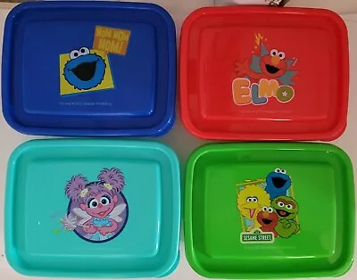 Lunch Sandwich 2 Section Containers For Children Sesame Street Select Theme • $3.49