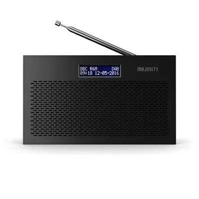 Majority Histon II Portable DAB Radio DAB DAB+ FM Compact Battery Mains Black • £16.99