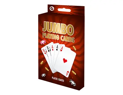 Big Jumbo Playing Cards Extra Large 14cm Cards Fun Deck Playing Cards Pack Of 52 • £2.95