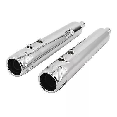 Megaphone Dual Exhaust Mufflers Pipes Fit For Harley Touring 1995-2016 • $129.99