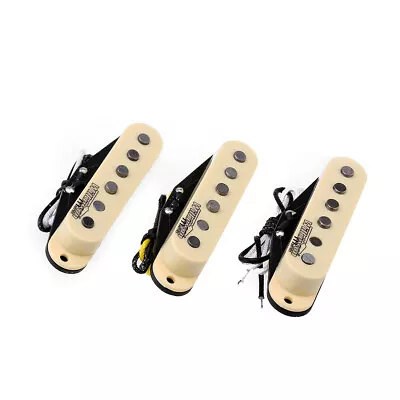 Wilkinson Cream Vintage Tone Alnico 5 Single Coil Pickup Set For Strat ST Guitar • $43.07